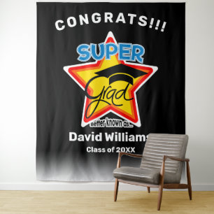 Congrats Super Grad-Editable Text and Background Tapestry