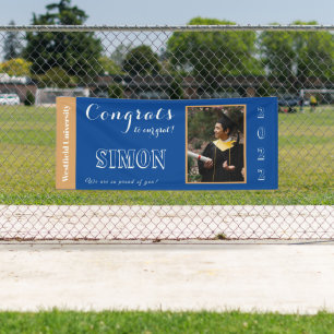 Congrats to Our Grad Blue Banner