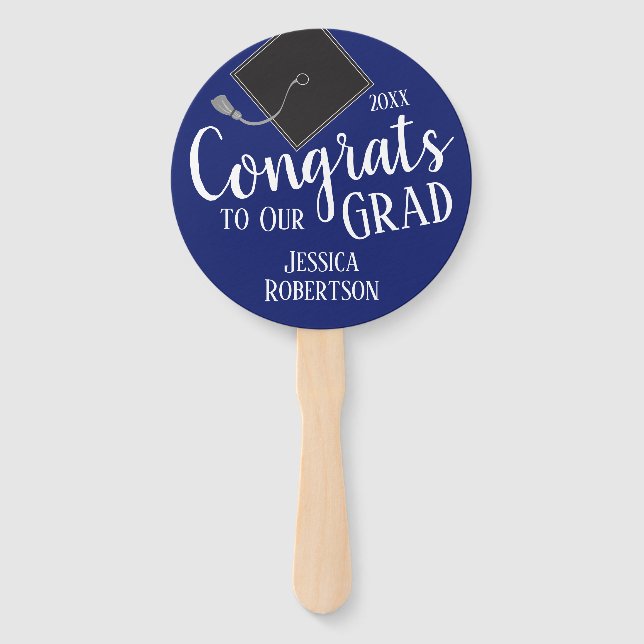 Congrats to Our Grad Class of 2023 Photo Hand Fan (Front)