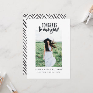 congrats to our grad (cropped image) card