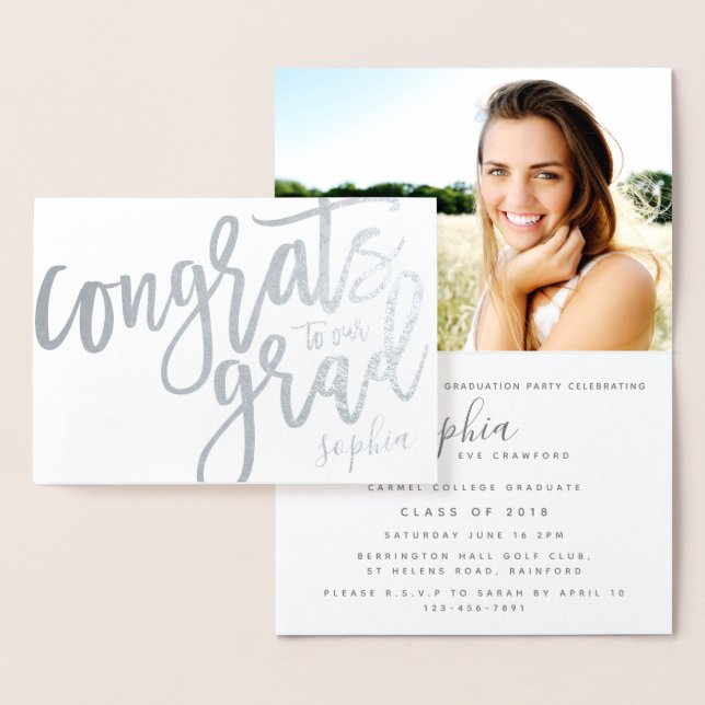 CONGRATS TO OUR GRAD FOIL CARD (Display)