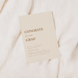 Congrats to Our Grad Invitation