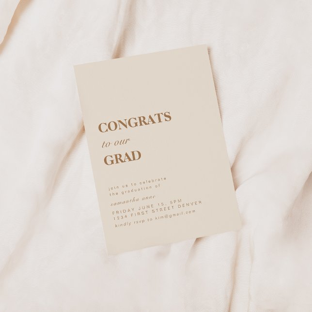 Congrats to Our Grad Invitation (Creator Uploaded)