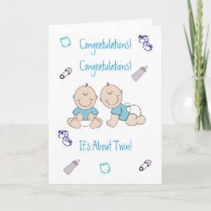 Congrats Twins Card