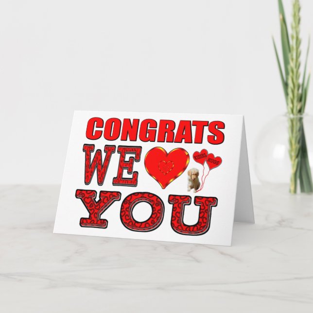 Congrats We Love You Card (Front)