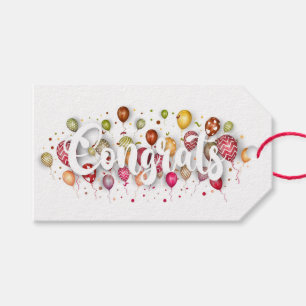 Congrats with Balloons Gift Tags