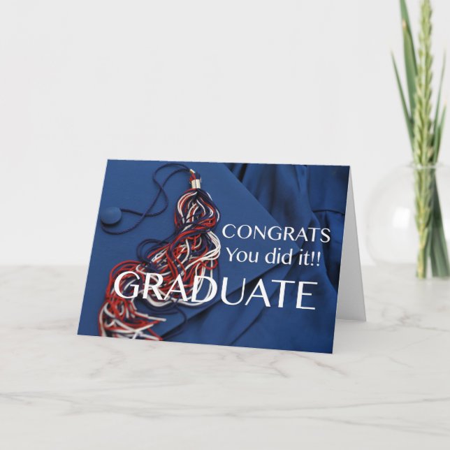 Congrats - You did it! Card (Front)