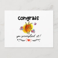 Congrats You Smashed It Cute Cat Cartoon