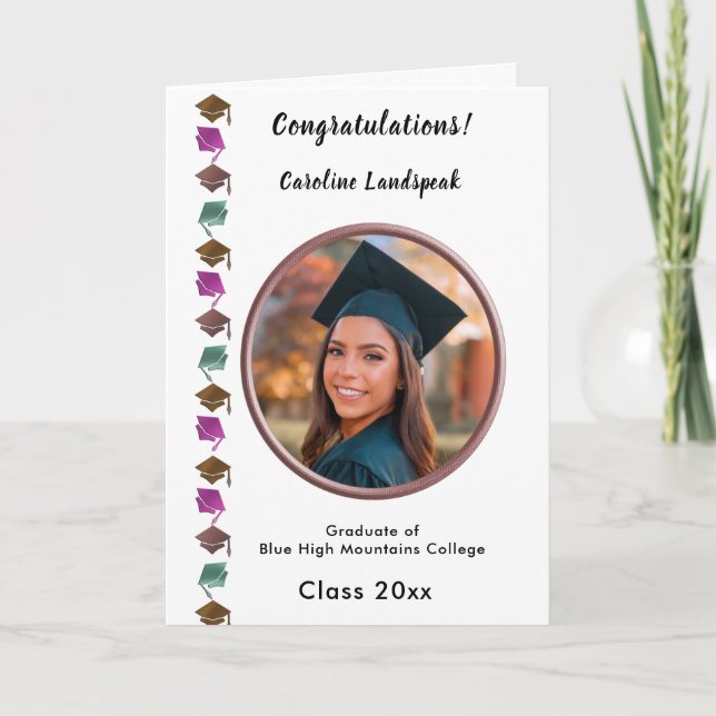 Congratulation Graduation 2027, White Roses Card (Front)