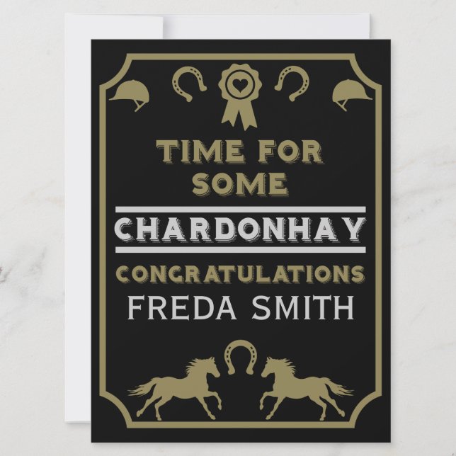 Congratulation Horseback Riding  (Front)