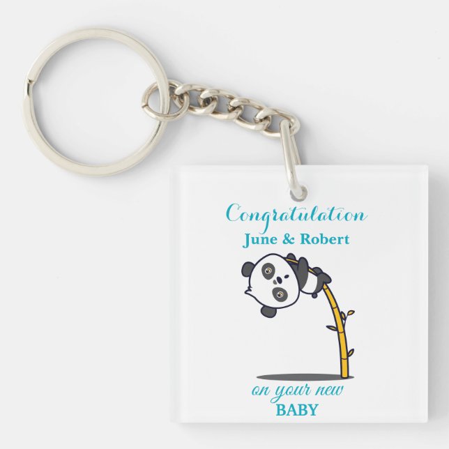 congratulation on new baby keychain (Front)