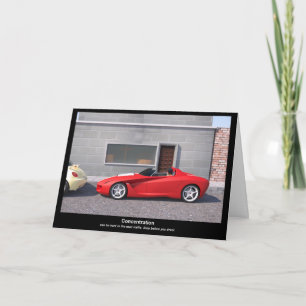 Congratulation on your driver's license (English) Card