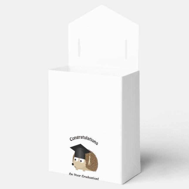 Congratulation on Your Graduation Hedgehog Favor Box (Opened)