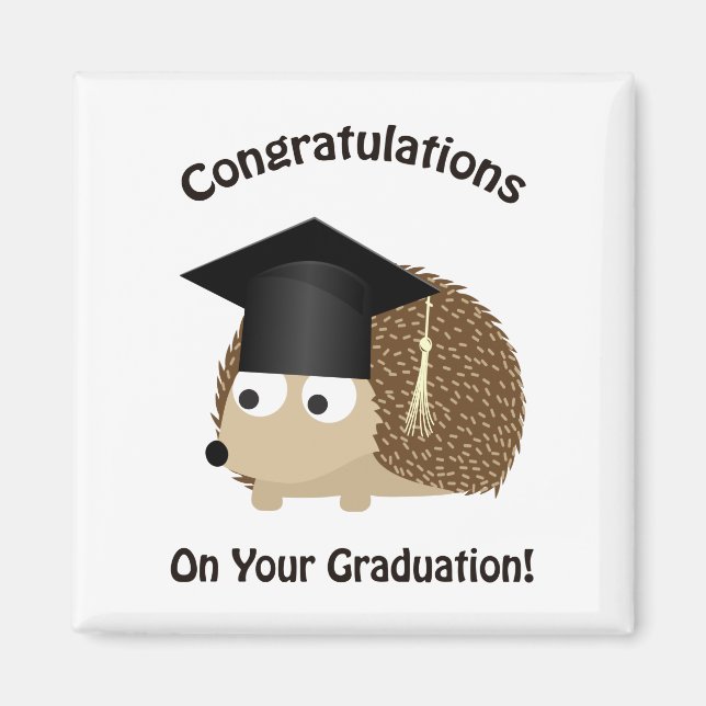 Congratulation on Your Graduation Hedgehog Magnet (Front)
