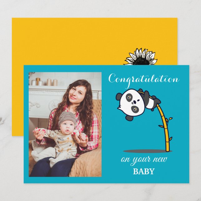 Congratulation on your new baby invitation (Front/Back)
