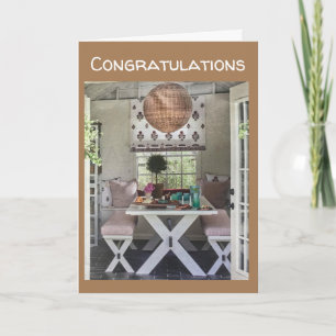 **CONGRATULATION ON YOUR NEW HOME" CARD