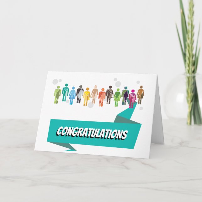 CongratulationGreeting card for transgender person (Front)