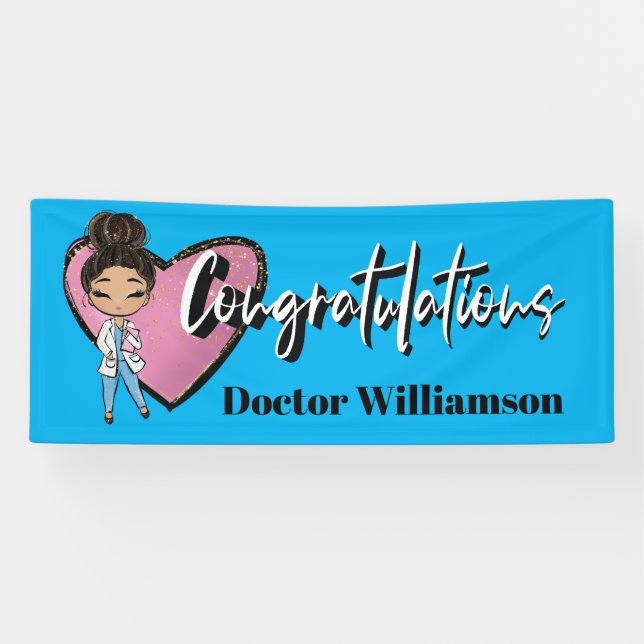 Congratulationis Medical Graduate Doctor Banner (Horizontal)