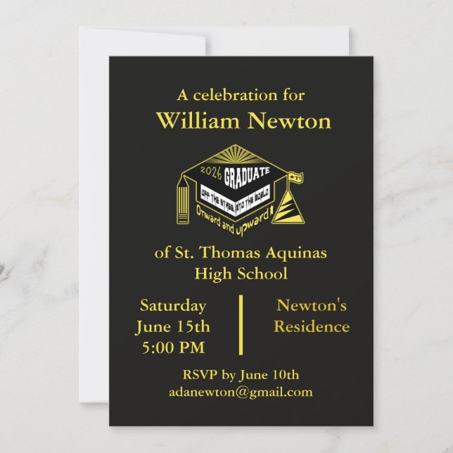 Congratulations, 2026 Graduate! Invitation (Front)