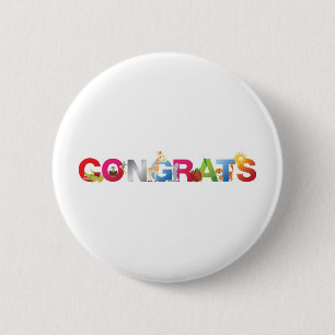 Congratulations 2 Inch Round Button