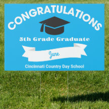 Congratulations 5th Grade Graduate Blue