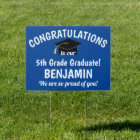 Congratulations 5th Grade Graduation Blue Yard