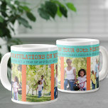 Congratulations 60th Birthday 4 Photo Large Coffee Mug<br><div class="desc">60th Birthday, personalized photo mug. The photo template is set up for you to add 4 of your favourite photos. You can also add your custom message, the year and edit the occasion if you wish. The wording currently reads "Congratulations on your 60th Birthday" and "we wish you a year...</div>