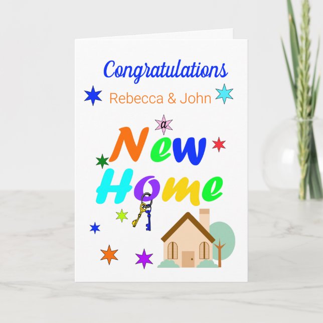 Congratulations A New Home Card (Front)