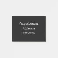 Congratulations add name message simple graduate 