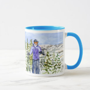 congratulations allison skiing mug