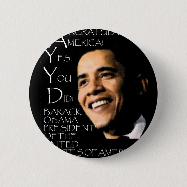 CONGRATULATIONS AMERICA round 2 Inch Round Button (Front)
