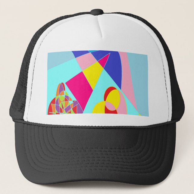 CONGRATULATIONS ART card xxl Trucker Hat (Front)