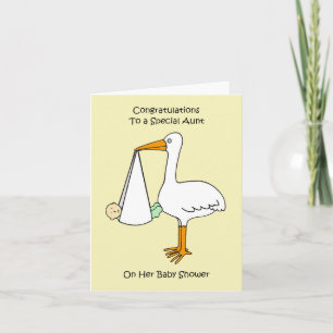 Congratulations Aunt on Baby Shower Card