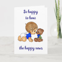 CONGRATULATIONS BABY BOY W/ HELP FROM TEDDYBEAR