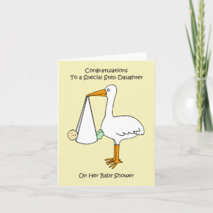 Congratulations Baby Shower Stepdaughter Card