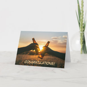 Congratulations Beach Toast Card