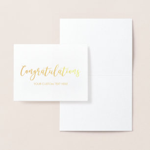 Congratulations Birthday Gold Foil Greeting Card