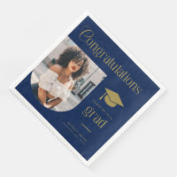 Congratulations Blue Gold Grad Photo Arch