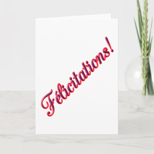 Congratulations card (Front)