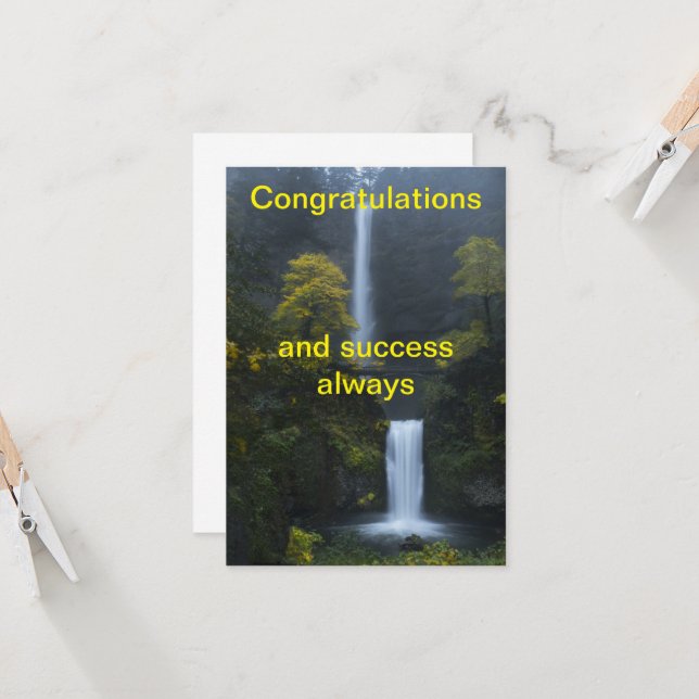 congratulations card (Front/Back In Situ)