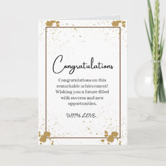 CONGRATULATIONS CARD