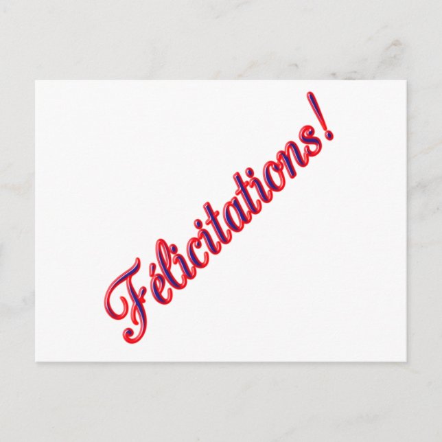 Congratulations card (Front)