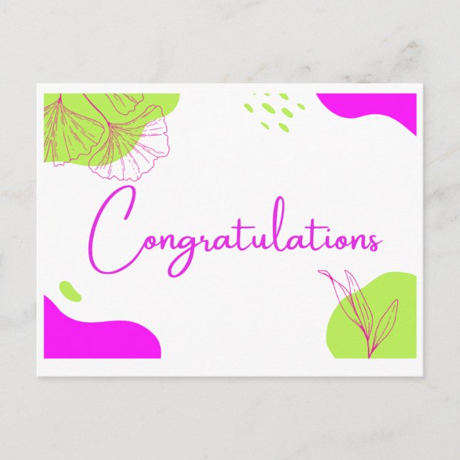 Congratulations card (Front)