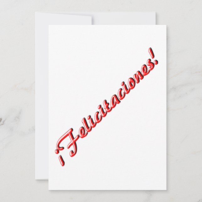 Congratulations card (Front)