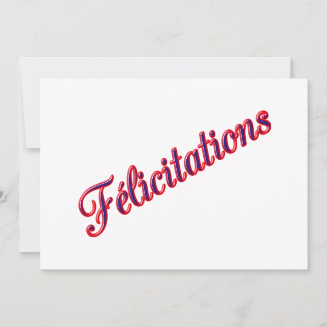 Congratulations! card (Front)