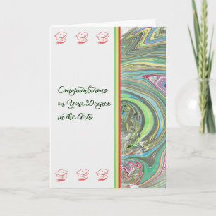 Congratulations Card Degree in the Arts