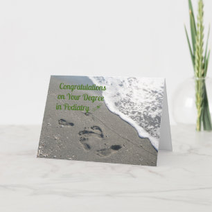 Congratulations Card for Degree in Podiatry