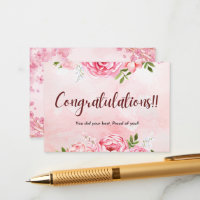 Congratulations Celebration Invitation Card
