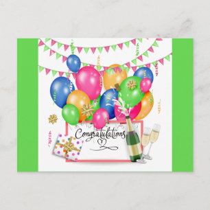 Congratulations Celebration Postcard