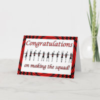 Congratulations Cheerleader squad cheer team